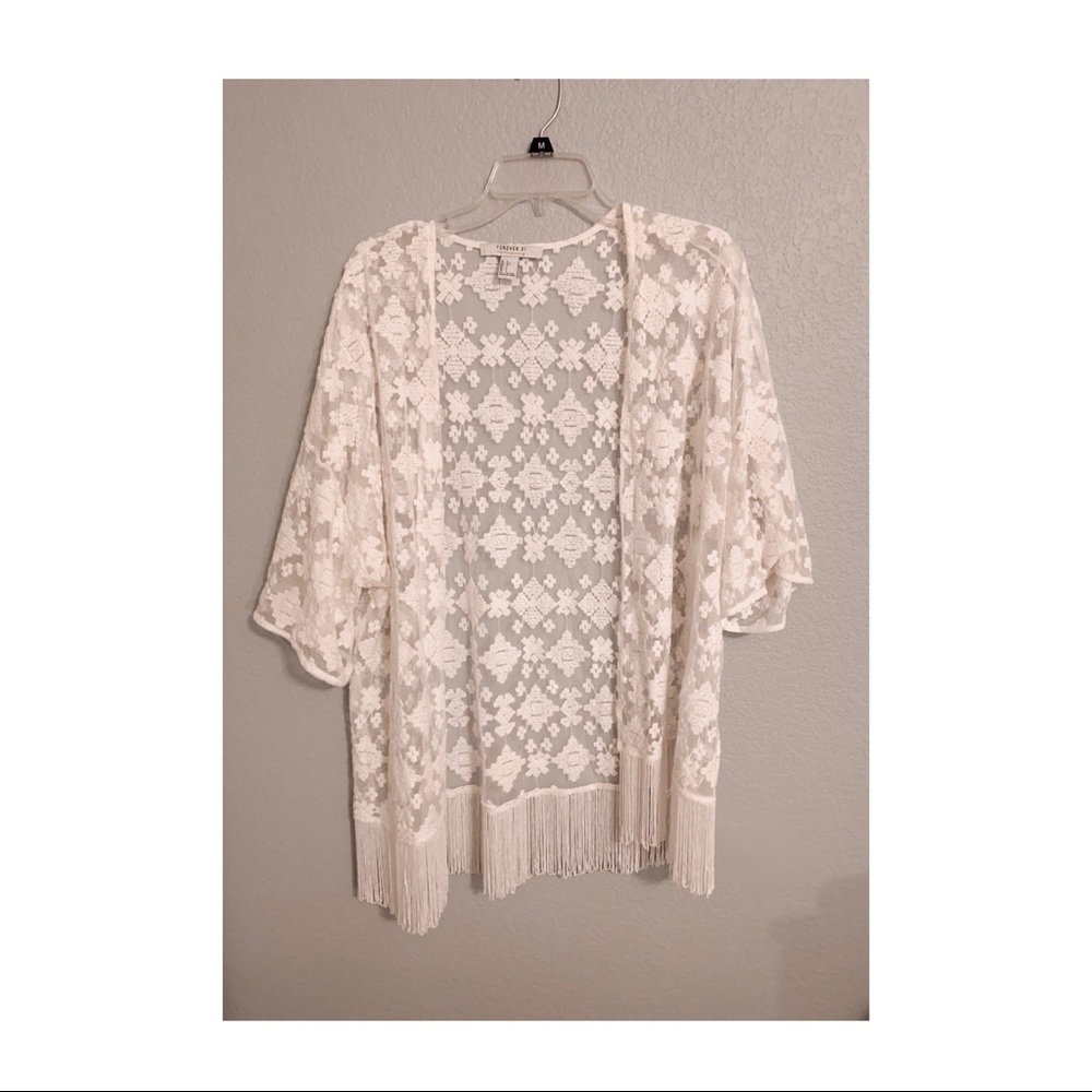 Forever 21 Lace Kimono